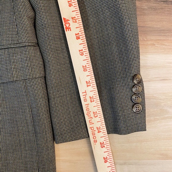 Lauren Ralph Lauren Blazer Mens 40R Wool Paisley lined 2 Button Green Brown - Picture 8 of 14